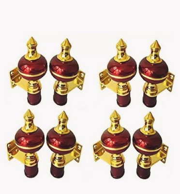 Dr. Homz N Kitch Multicolor Rod Rail Bracket Metal(Pack of 8)