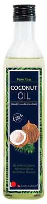 

looms & weaves Raw Coconut Oil (500ml) Coconut Oil Plastic Bottle(500 ml)