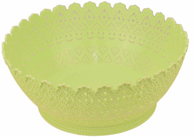 AVMART Green Multi-Function Vegetable Fruit Utensils/Cutlery Basket (26x12 cm) Plastic Fruit & Vegetable Basket(Green) at flipkart