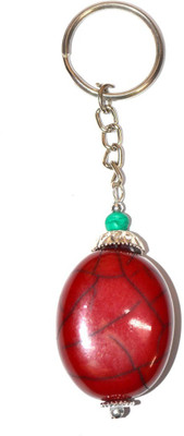 TANISHKA CREATIONS Stone Keyrings Red Key Chain