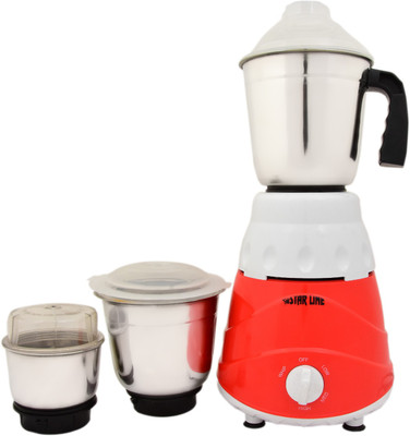 

STARLINE GHO71RP 550 Mixer Grinder(white and red, 3 Jars)