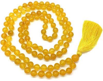 A Jaipur Gems Remove TOXINS, for Energy Flow in Body,108+ Beads Quartz Stone Chain