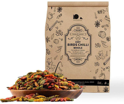

looms & weaves Dried Kanthari Chilli (Bird's eye chilli/ bird eye chilli/ bird's chilli /Thai chilli) - It is super hot ( Free Delivery)(100 g)