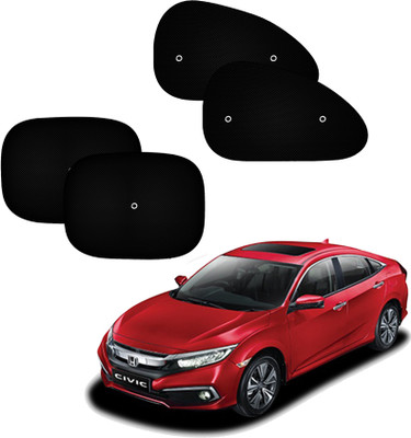 AUTO PEARL Side Window Sun Shade For Honda Civic(Black)