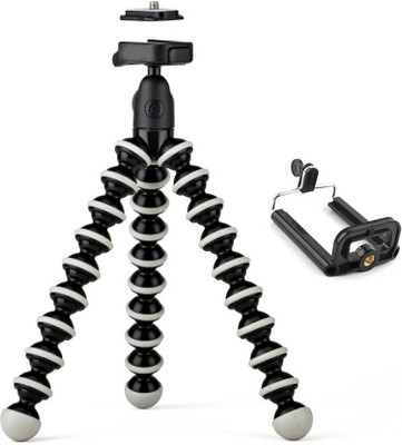 MobFest new arrival fully flexible Portable & Foldable Camera & Mobile Tripod with Mobile Clip Holder Bracket Fully Flexible Mount Cum Tripod Stand with Three-Dimensional Head & Quick Release T2 Plate Gorilla Tripod 10" - DSLR , Smartphone & Action Cameras mobile holder Octopus Stand/mobile Holder G