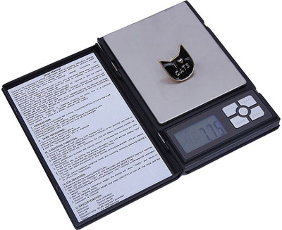 

Gadget Tree Notebook Series Professional Digital Scale Jewellery etc. Weighing Scale 0.01g - 2000g Ultra Portable Weighing Scale(Black)