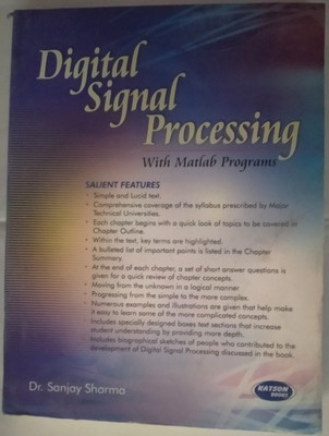 Digital Signal Processing with Matlab Programs 6/e(Paperback, Sharma S)