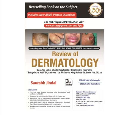 Review of Dermatology(English, Paperback, Jindal Saurabh)