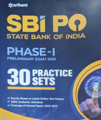 Sbi Po Phase 1 Practice Sets Preliminary Exam 2019(English, Paperback, unknown)
