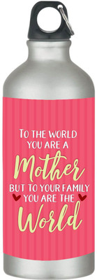 TheYaYaCafe 600 ml Steel Sipper(Pack of 1, Pink)