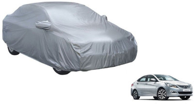 Auto Oprema Car Cover For Hyundai Fluidic Verna 4S (With Mirror Pockets)(Silver)