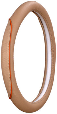 AUTO PEARL Steering Cover For Toyota Innova(Beige, Leatherite)