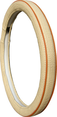 AUTO PEARL Steering Cover For Maruti Ertiga(Beige Red, Leatherite)