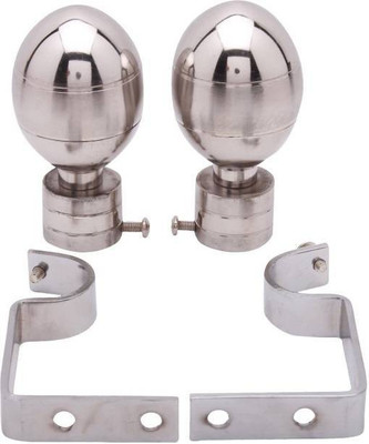 hd interio Multicolor Rod Rail Bracket Metal(Pack of 2)