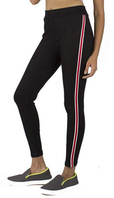MIK FASHION Black Jegging(Striped)