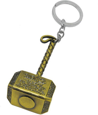 Riya Touch Thor Golden Hammer Key Chain
