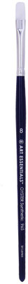 ART ESSENTIALS OYSTER White Synthetic Hair Brush - Series 965 - Bright - Short Handle - Size: 8(Set of 1, White)