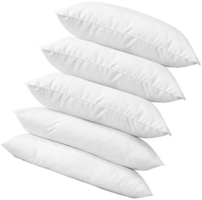 Changers Polyester Fibre Solid Sleeping Pillow Pack of 5(White)