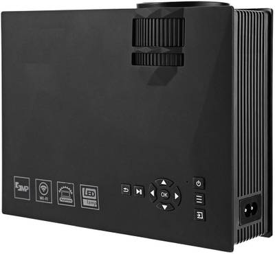 Livato Unic UC46 Plus With HDMI Support Full Hd Led Projector 130inch Display With Theater 1200 lm LED Corded Portable Projector  (Black)