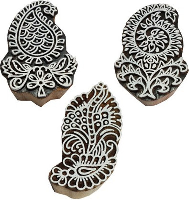 skart wooden printing block stamp165 Printing Blocks(Pack of 3)