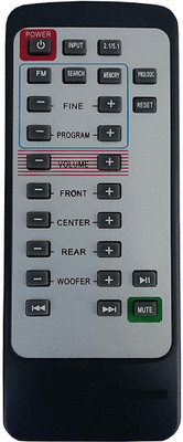 LipiWorld 2.1/5.1 Home Theater System Remote Control Compatible for  WOOFER MITSUN Remote Controller(Black Gray)