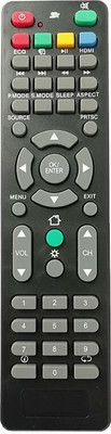 LipiWorld Smart LCD LED TV Remote Control Compatible for  LCD LED Croma Remote Controller(Black)