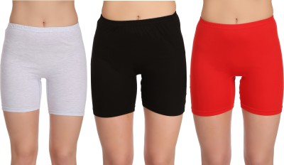 Selfcare Solid Women Multicolor Cycling Shorts