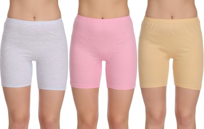Selfcare Solid Women Multicolor Cycling Shorts