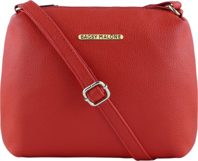 Bagsy Malone Red Sling Bag Sleek Blood Red Sling Bag