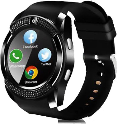 V8 smart watch black store