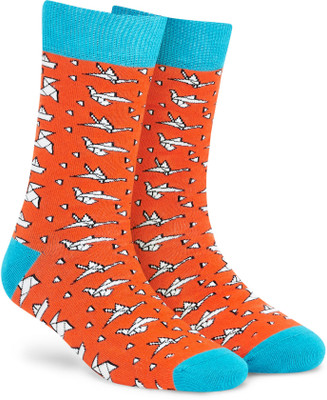Dynamocks Men & Women Printed Mid-Calf/Crew