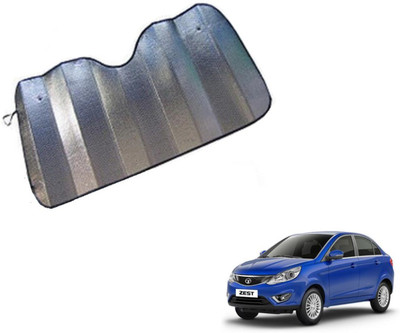 MOCKHE Dashboard Sun Shade For Tata Zest(Silver)