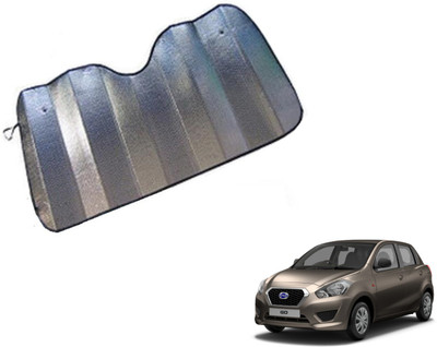 MOCKHE Dashboard Sun Shade For Datsun Go(Silver)