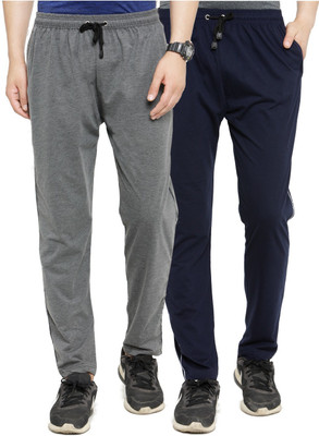 UZARUS Solid Men Blue, Grey Track Pants