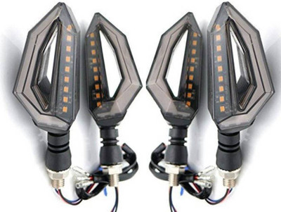 PRTEK Side, Front, Rear LED Indicator Light for Tata Universal For Bike(Orange, Blue)