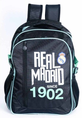 Real Madrid 46cm Design 3 (Secondary 3rd Std Plus) Waterproof School Bag(Multicolor, 18 inch)