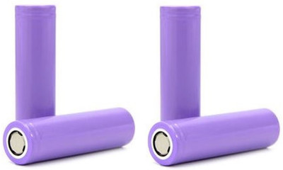 Breewell 2019 Latest 2200 mAh 18650 Lithium-Ion Rechargeable  – 4 PCS |Purple|  Battery(Pack of 4)