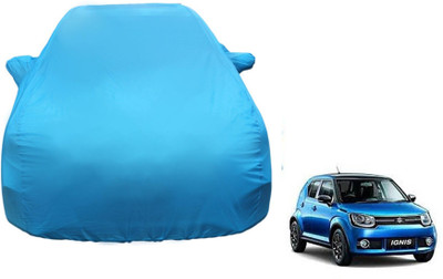 Auto Oprema Car Cover For Maruti Suzuki Ignis (With Mirror Pockets)(Blue)