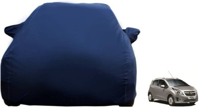 Auto Oprema Car Cover For Chevrolet Beat (With Mirror Pockets)(Blue)