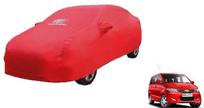 Auto Oprema Car Cover For Chevrolet Enjoy (With Mirror Pockets)(Red)