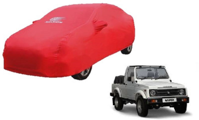 Auto Oprema Car Cover For Maruti Suzuki Gypsy King (With Mirror Pockets)(Red)