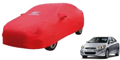 Auto Oprema Car Cover For Hyundai Fluidic Verna (With Mirror Pockets)(Red)