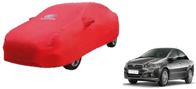 Auto Oprema Car Cover For Fiat Linea (With Mirror Pockets)(Red)