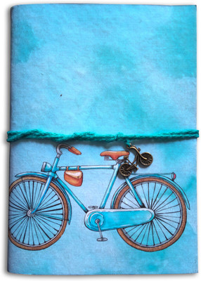 SP CREATION Recycled Handmade Book-size Diary unruled 92 Pages(Turquoise)