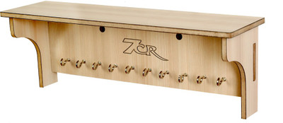 7CR KH-10 Key holder Wood Key Holder(10 Hooks, Beige)