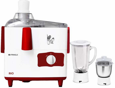 Pringle RIO 500 Juicer Mixer Grinder(Multicolor, 2 Jars)