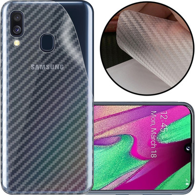 CASE CREATION Samsung Galaxy A40 (2019) Mobile Skin(3D Carbon Fibre Transparent Back Skin Matte Finish)
