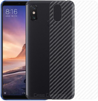 Case Creation Slim Fit 3M Clear Transparent 3D Carbon Fiber Back Skin Rear Screen Guard Panel Protector Sticker Protective Film Wrap HD 30 Xiaomi Mi Max 3 Mobile Skin(3D Carbonn Fibre Transparent Skin Matte Finish)