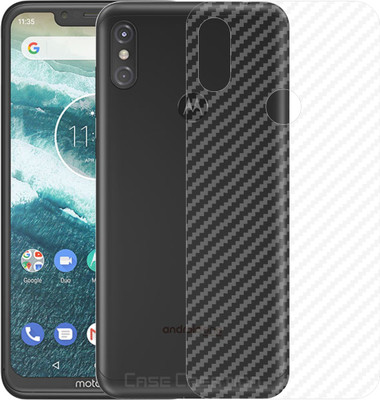 CASE CREATION Motorola One Power Mobile Skin(3D Carbonn Fibre Transparent Skin Matte Finish)