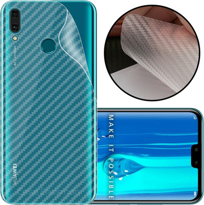CASE CREATION Huawei Y9 (2019) (2021) Mobile Skin(3D Carbon Fibre Transparent Back Skin Matte Finish)